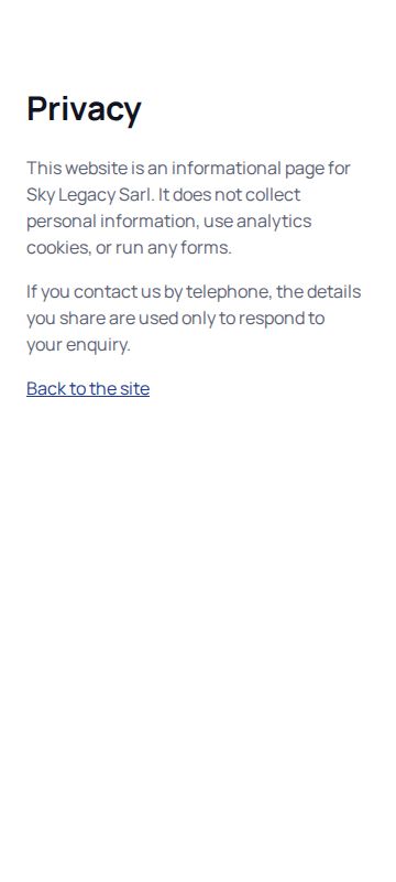 Privacy — mobile screen